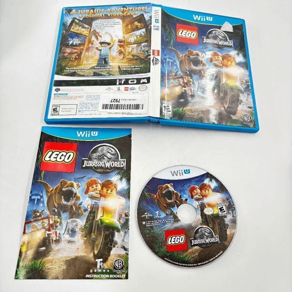 LEGO‎ Jurassic World PS3 CIB W/ Manual (Nintendo Wii U) Tested & Working